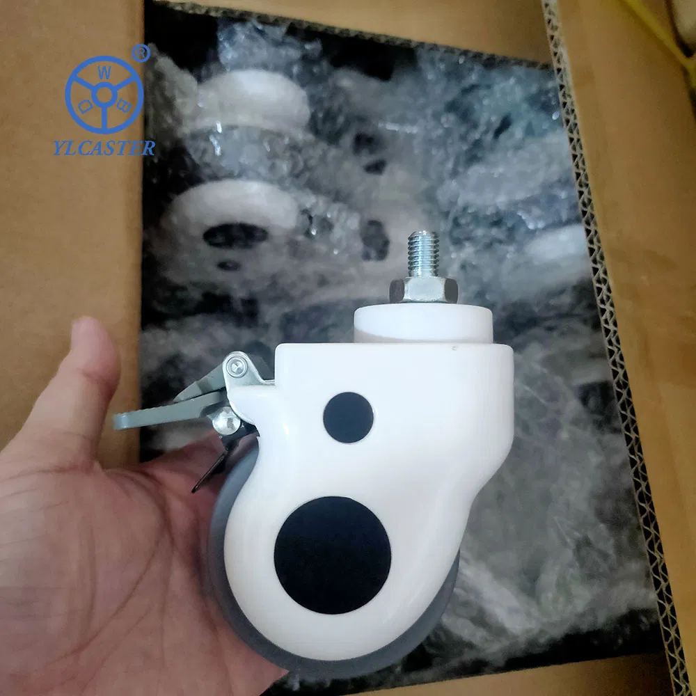 Wholesale Hospital Beds Wheels Medical Bolt Type M12 Threaded Stem Swivel Locking Caster 125 mm Wheels