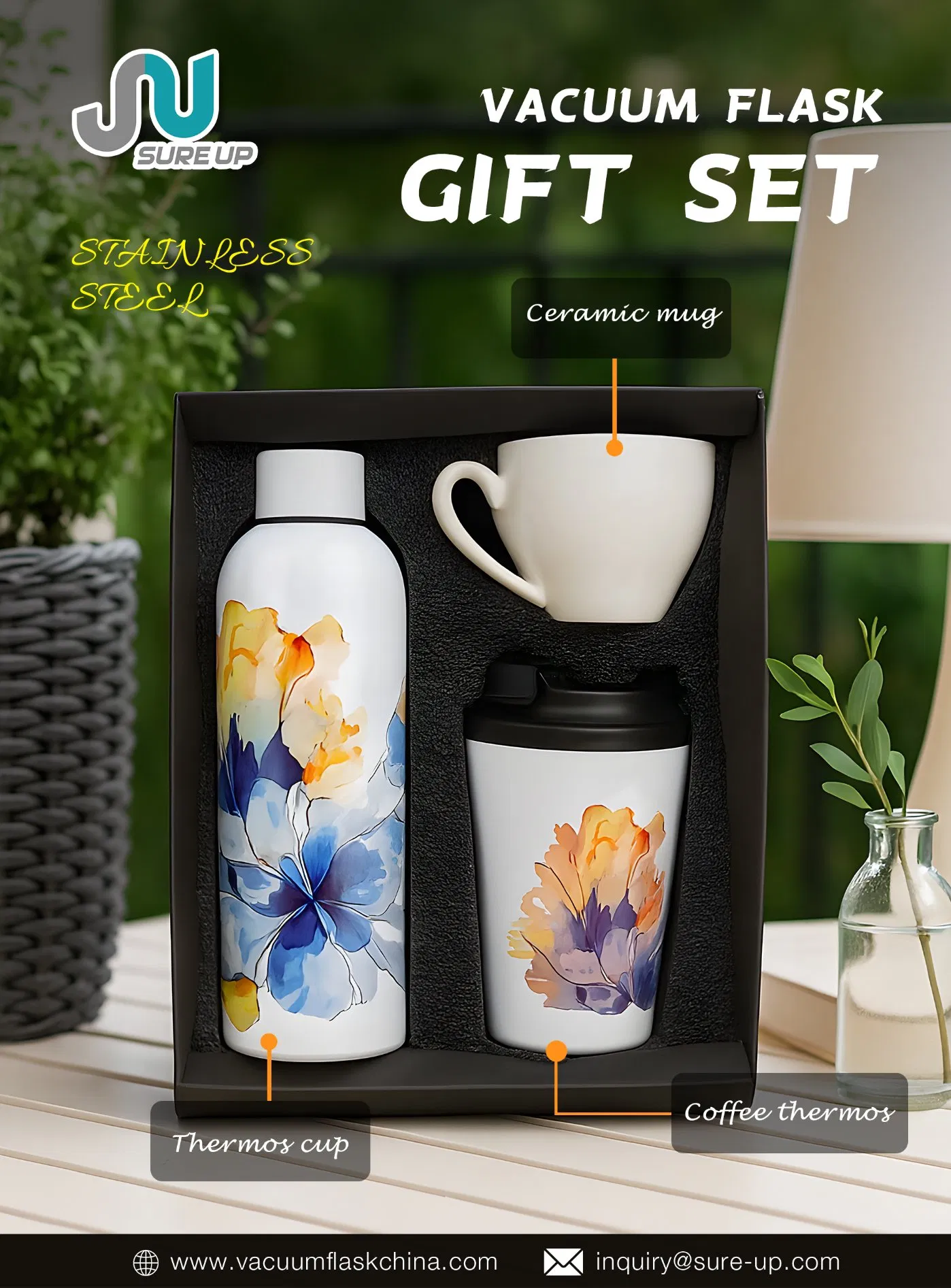 Подарочный набор термокружек с вакуумной изоляцией