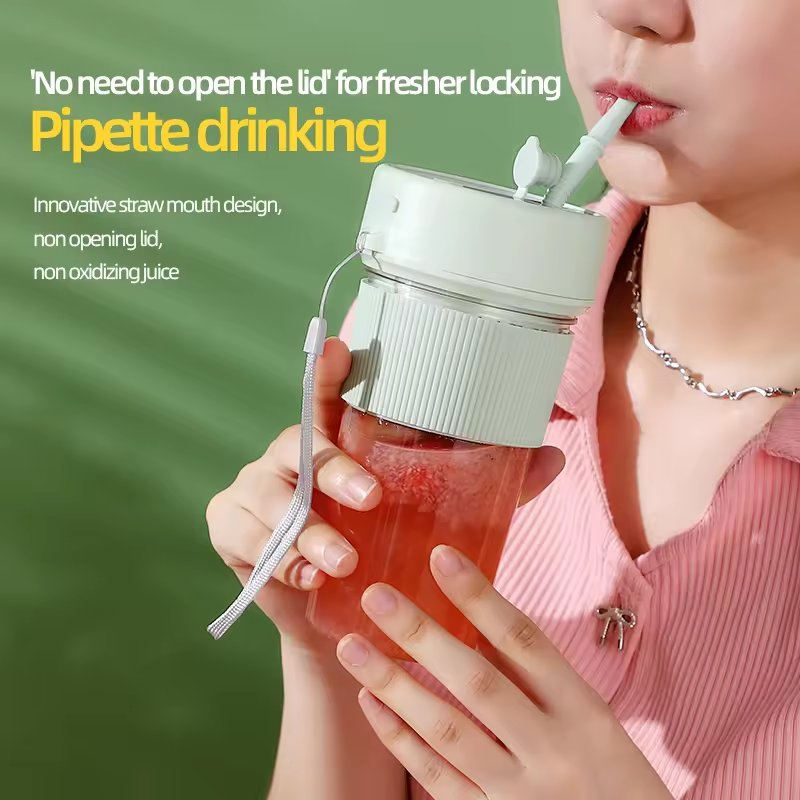 Trendy Mini Portable High Speed Fruit Vegetable Juicer Stainless Steel Blades Citrus Juicer Extractor USB Fruit Blender