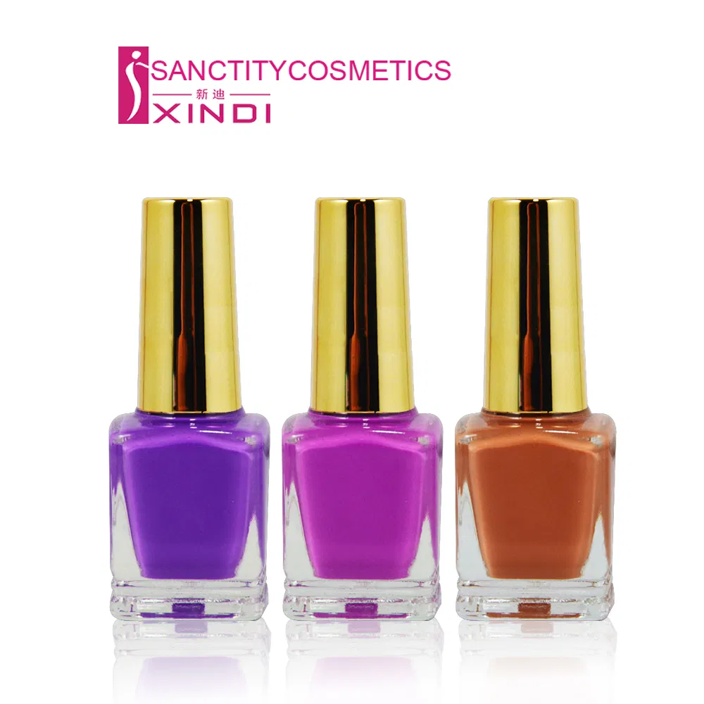 Long Lasting Matte Nail Polish with Shiny Gold Cap