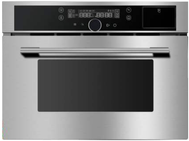 Stainless Steel Cavity 4-Function Built-in Microwave Oven
