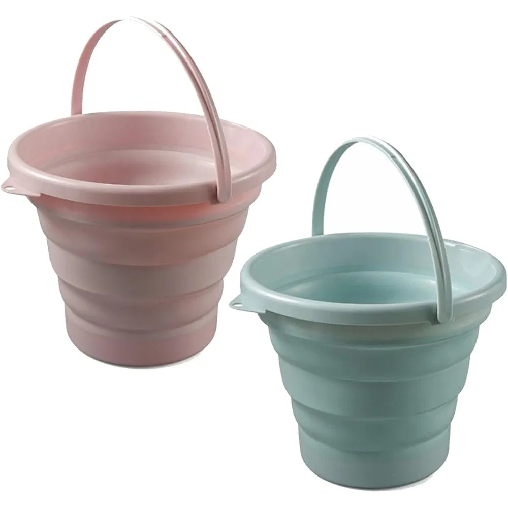 Foldable Bucket Household Cleaning Silicone Dust Mops Bucket Wbb16437