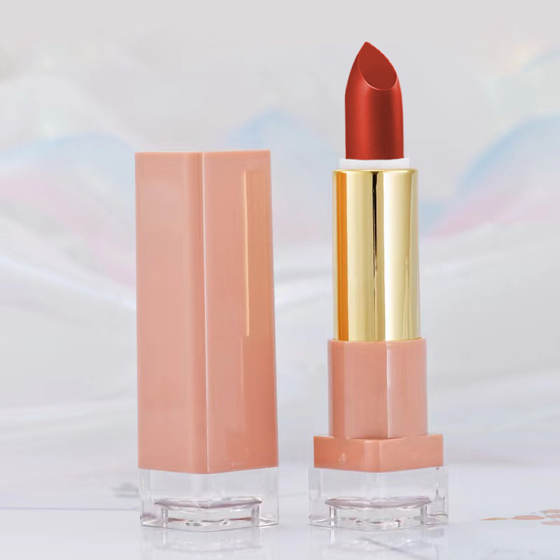 OEM Pink Lipstick Moisturizing Lip Balm Custom Matte Silky Lipstick Makeup