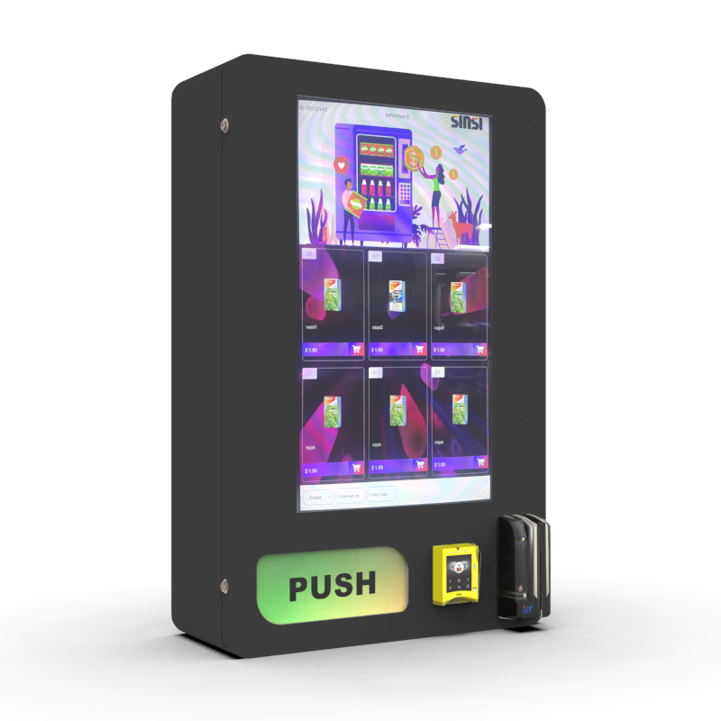 Vapes Wall Mounted Vending Machine with Age Verification and Touch Screen