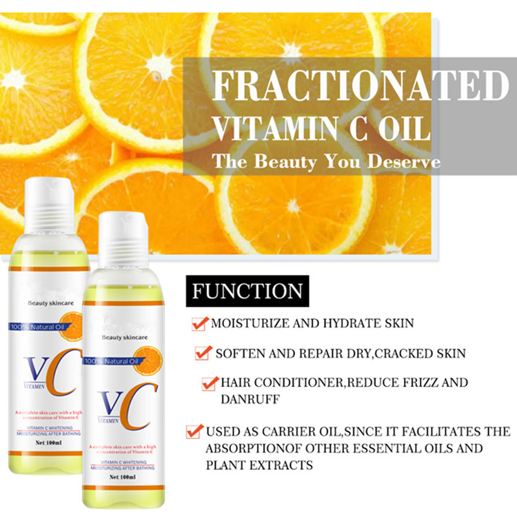 Beauty Skincare 100% Natural Vitamin C Massage Oil