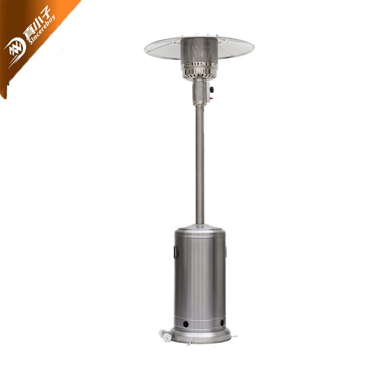 Stainless Steel Standing Serviceable Outdoor Mushroom Type Natural Gas Patio Heater
