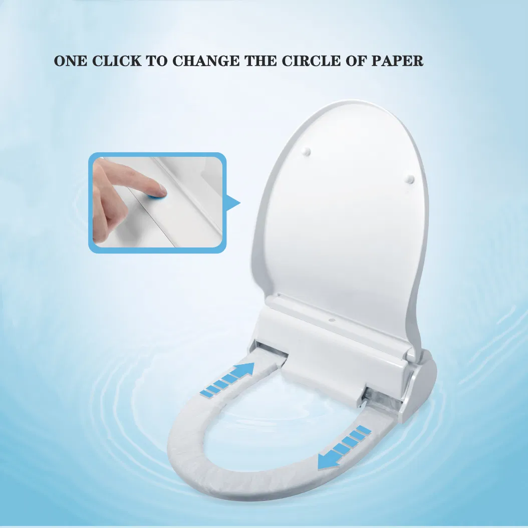 Modern Soft-Close Intelligent Toilet Seat Cover Smart Cover Plate with Replaceable Film