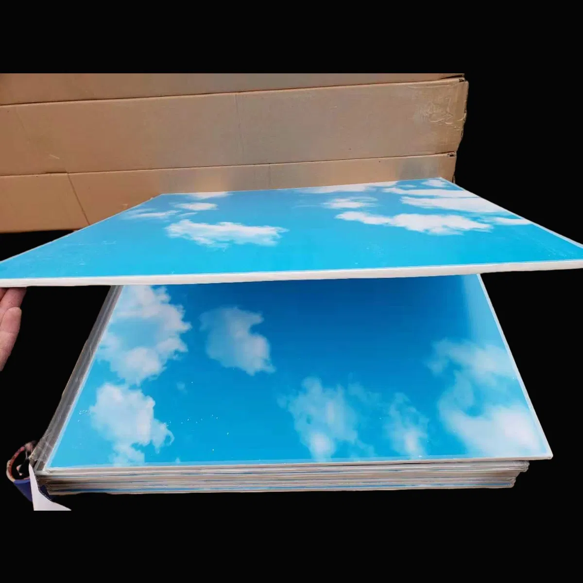 Ceiling Tile Glod Color Gypsum PVC Ceiling Board