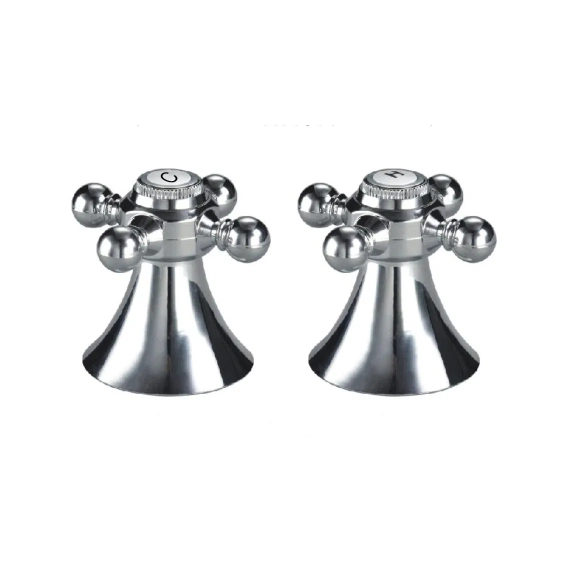 Душевой вентиль с хромированной пластиковой ручкой