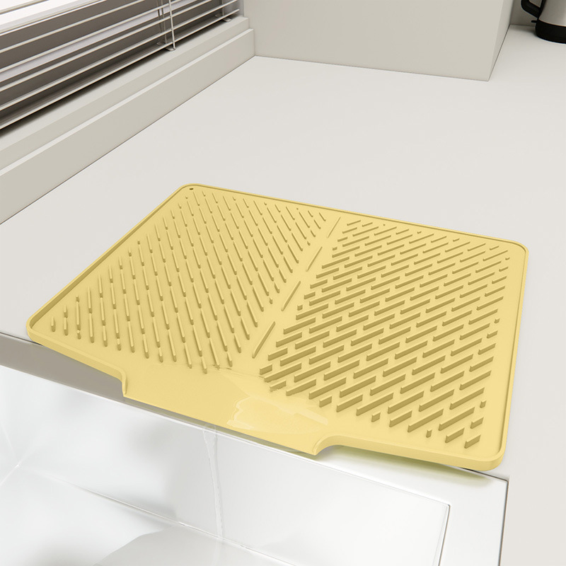 Nordic Style Portable Kitchen Utensils Non-Slip Silicone Drain Mat Heat Resistant Drying Pad Water Filter Pad