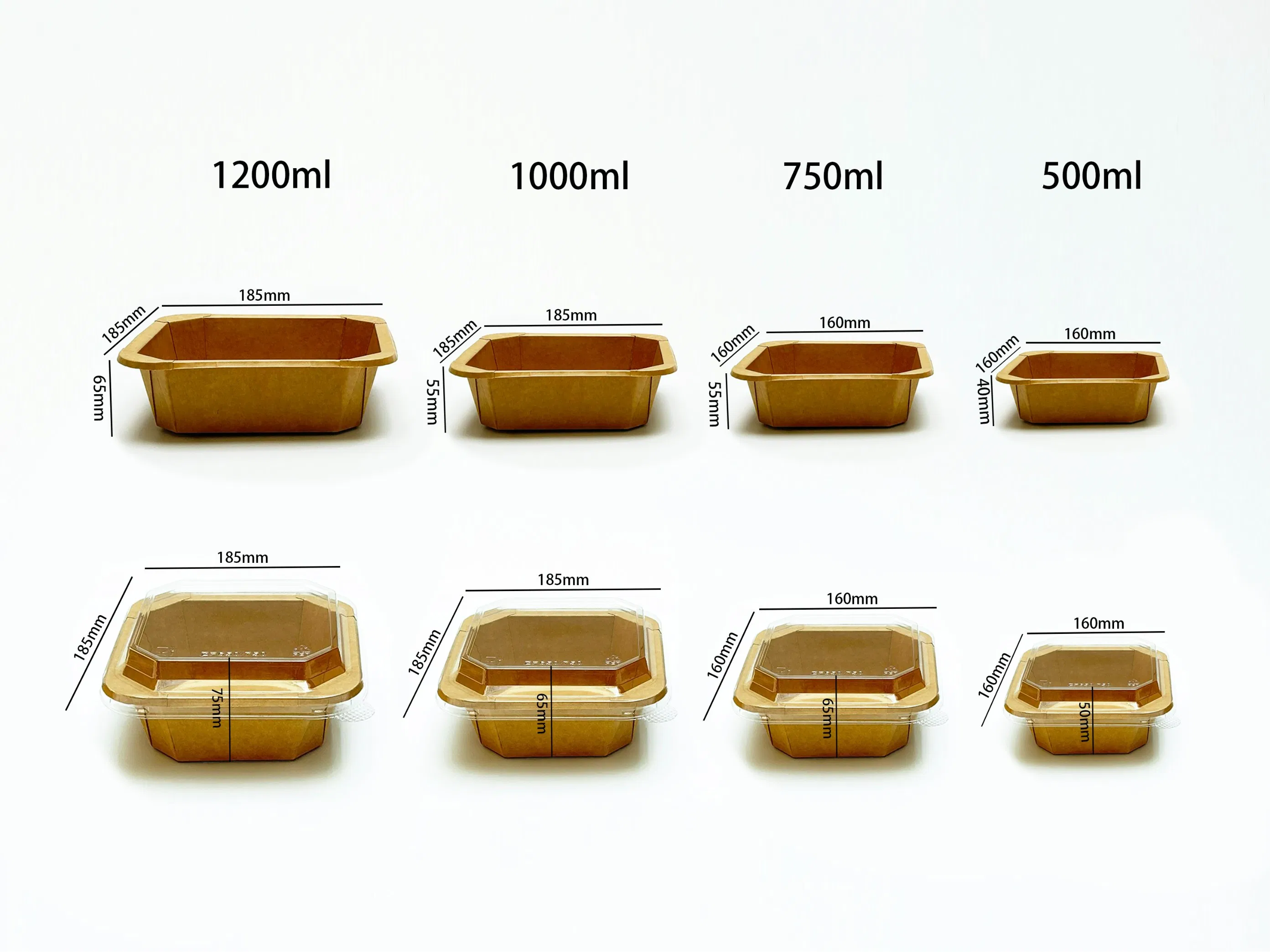 Wholesale Restaurant Takeout Togo Food Boxes Biodegradable Disposable Food Container