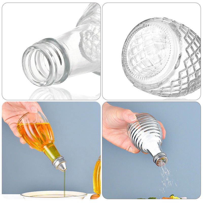 Wholesale Kitchen Storage Container Glass Spice Seasoning Bottle Olive Oil Bottle