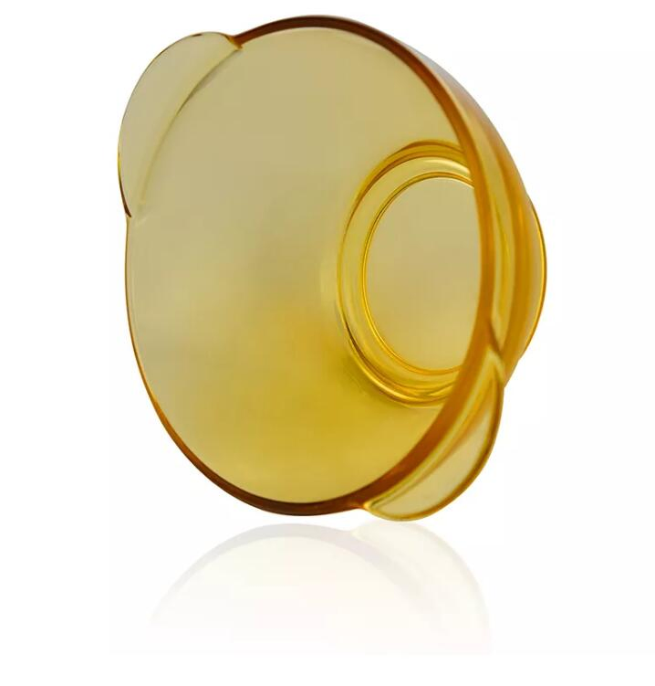 5.5inch High Borosilicate Heat Resistant Glass Oven Bowl with Handle Golden Jade Color
