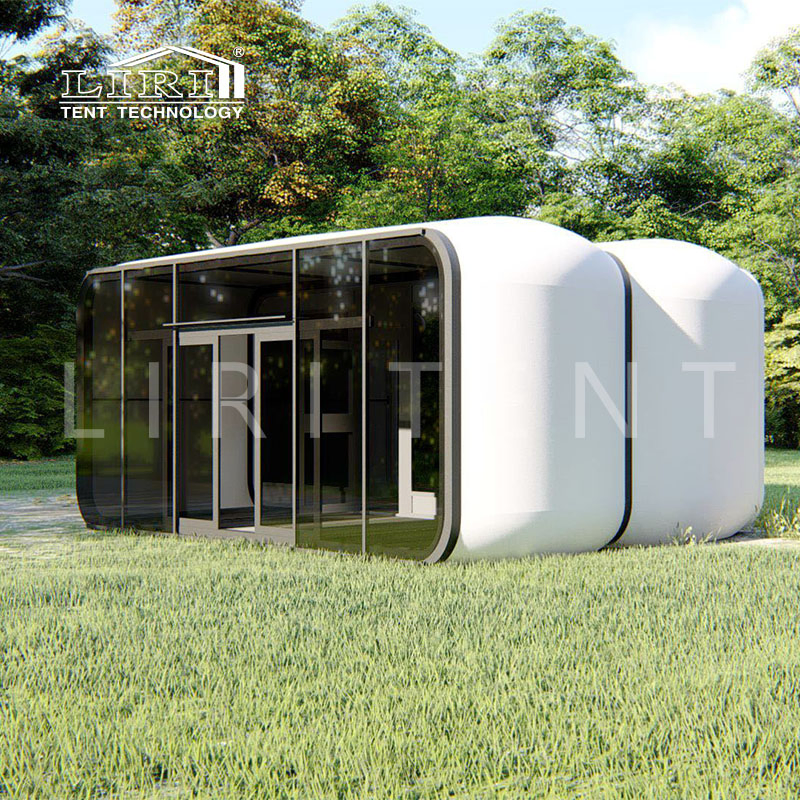 Outdoor Different Design White Capsule Box Glamping Tent for Bookshop and Library
