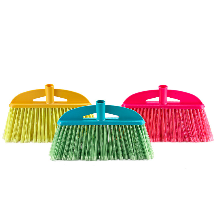 Wholesale Home Cleaning PP+Pet Plastic Green/Red/Pink Brooms for Sale