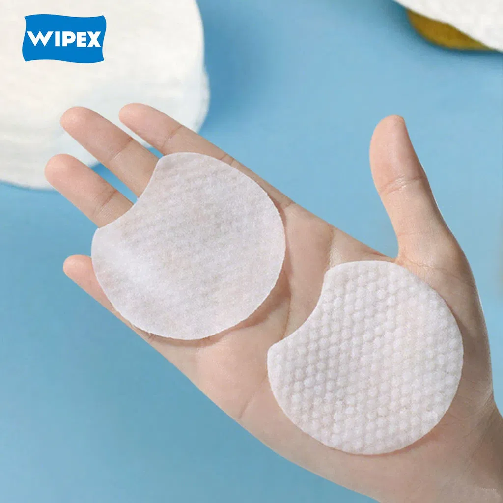 Wlpex Facial Care Round Embossed Non Woven Facial Pads Soft Cotton Rounds Lint-Free Makeup Cosmetic Pads