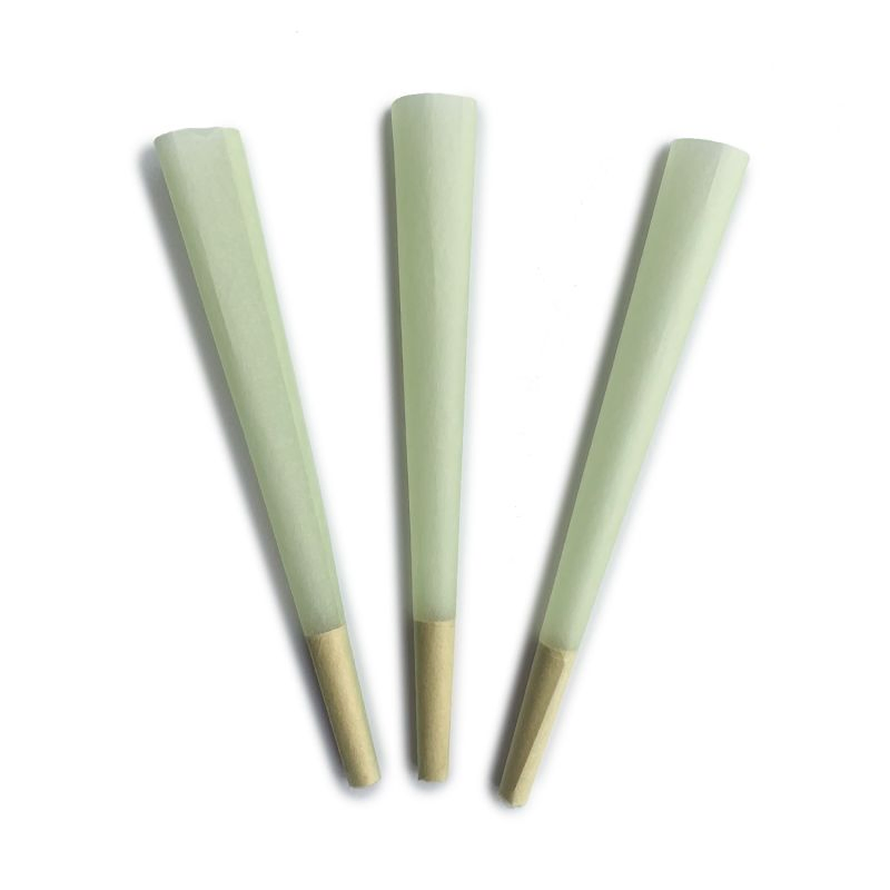Green Pre Rolled Cones 6 3 Pack Slow Burning for Rolling Paper