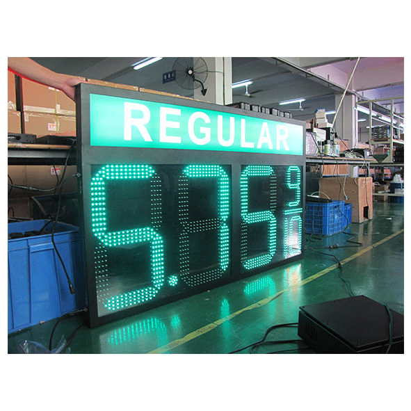Fuel Station Pylon Sign Gas Station Signs LED 7 Segment LED Board Gas Price Display