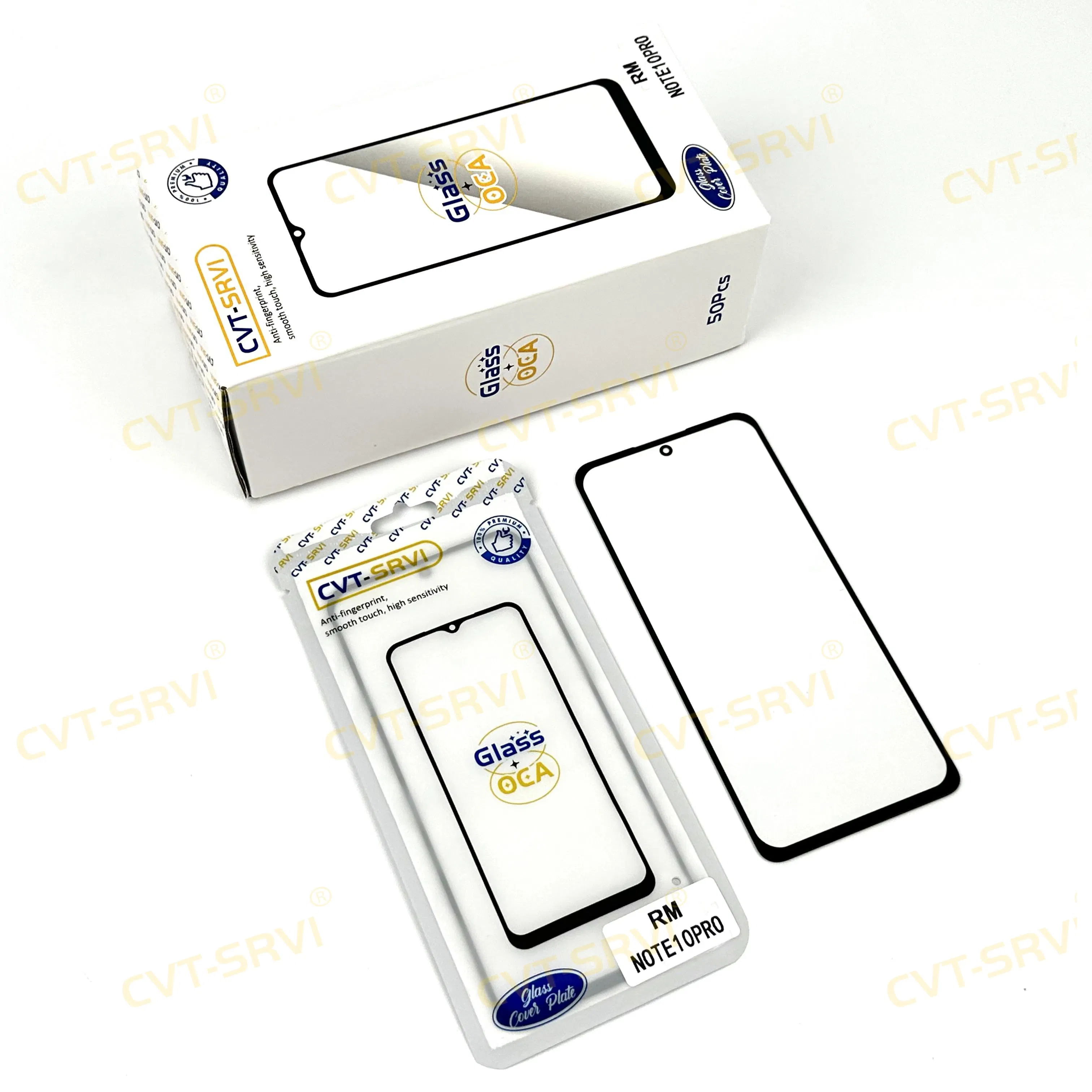 CVT-Srvi High Quality Glass Oca Mobile Phone Outer Touch Screen for Redmi Note 10 PRO/ 9c/ A1/ A2/ A3 Plus for iPhone for Samsung All Models