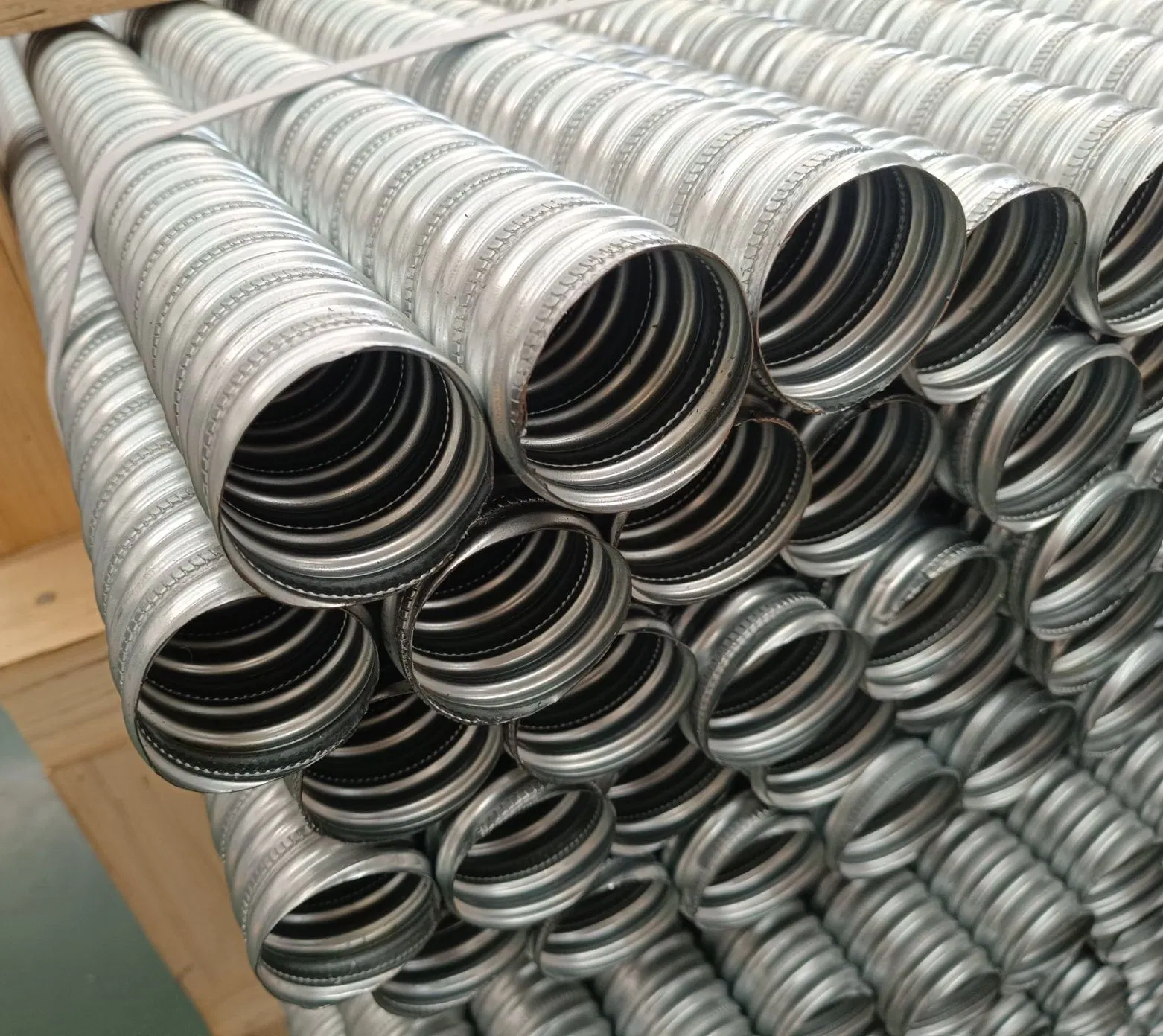 60 High Tension Corrugated Galvanized Prestressed Steel Metal Pipe for Pre-Stressed Concrete Bridge Construction