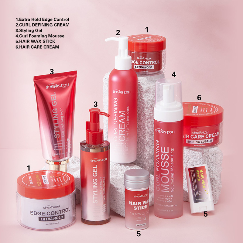 Factory Price Custom Private Label Hair Style Pomade Products Shine and Jam Cream Cosmetic Styling Pomad Wax Edge Control Strong Hold Hair Braid Gel