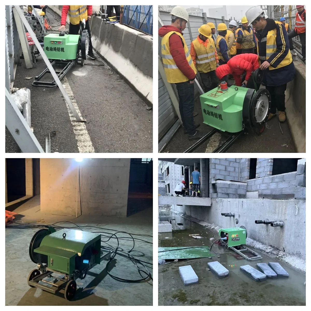 Electric Rope Saw with Diamond Cutter Head, Cutting Efficiency Is High