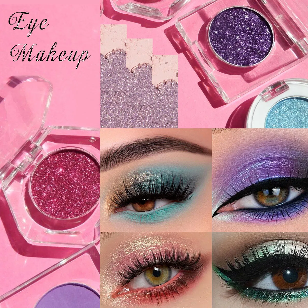 Single Pink Shimmer Eyeshadow Vegan Talc-Free Ustomizable Private Label Cosmetics