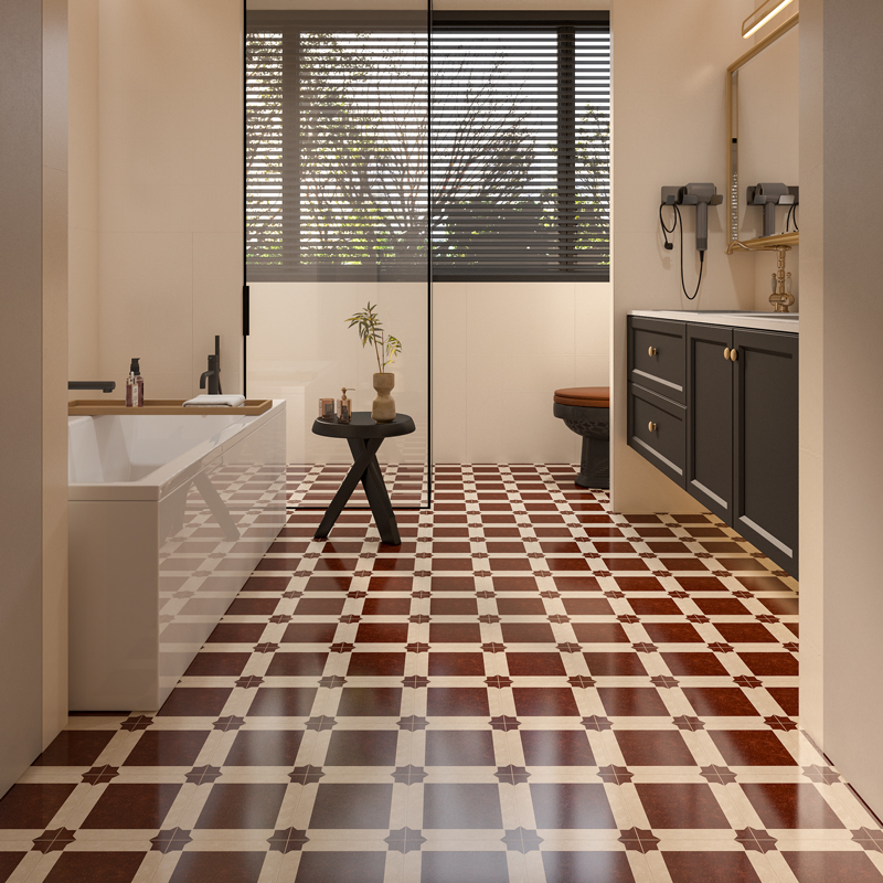 Firebrick Heat Insulation Jla Netural Box and Wooden Pallet Ceramic Flower Floor Tile