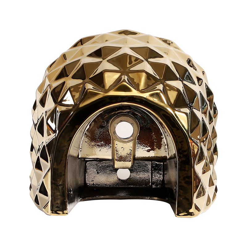 Gold Wall-Mounted Bathroom Basin for Hotels and Villas