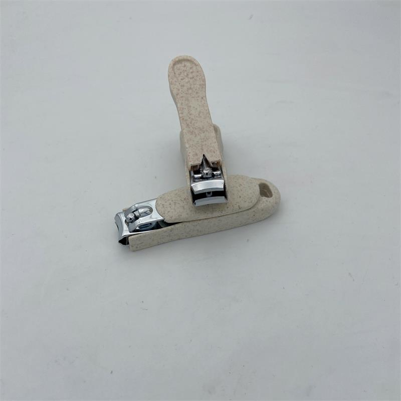 Foshan Environmentally Friendly New Kind Middle Nail Clippers Cutter with Wheat Straw Plastic Case Collector