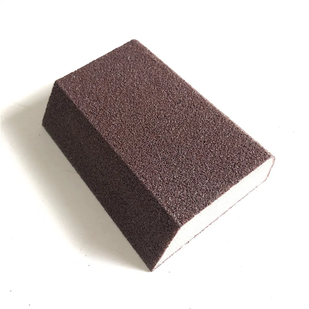 Trapezoid Abrasive Sanding Block Sponge Sandpaper Block
