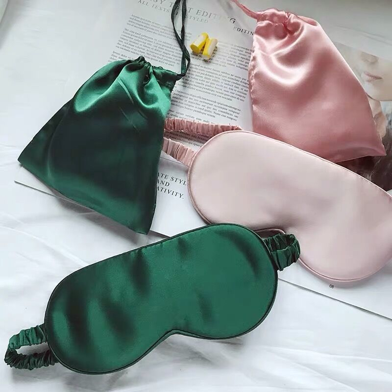 Fashion 100% Silk Customizable Silk Sleep Eyemask