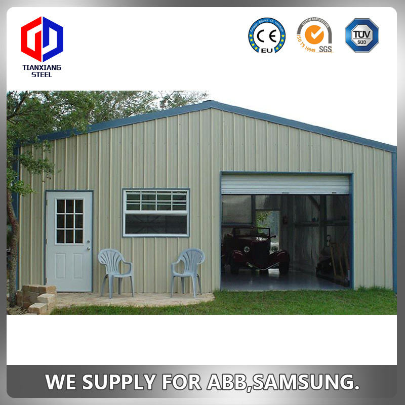 High Quality Pre-Engineered Steel Structure Car Garage with CE Certificate Steel Structure Warehouse Steel Structure Warehouse Prefab House