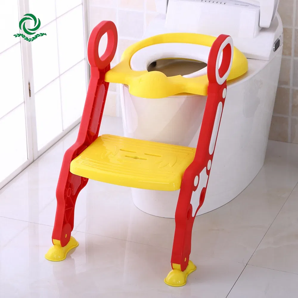 New Design Folding Adjustable Height Plastic Children Toilet Cover Potty Seat Chair Ladder for Bay Girl Boy Kids Training Washroom Potty