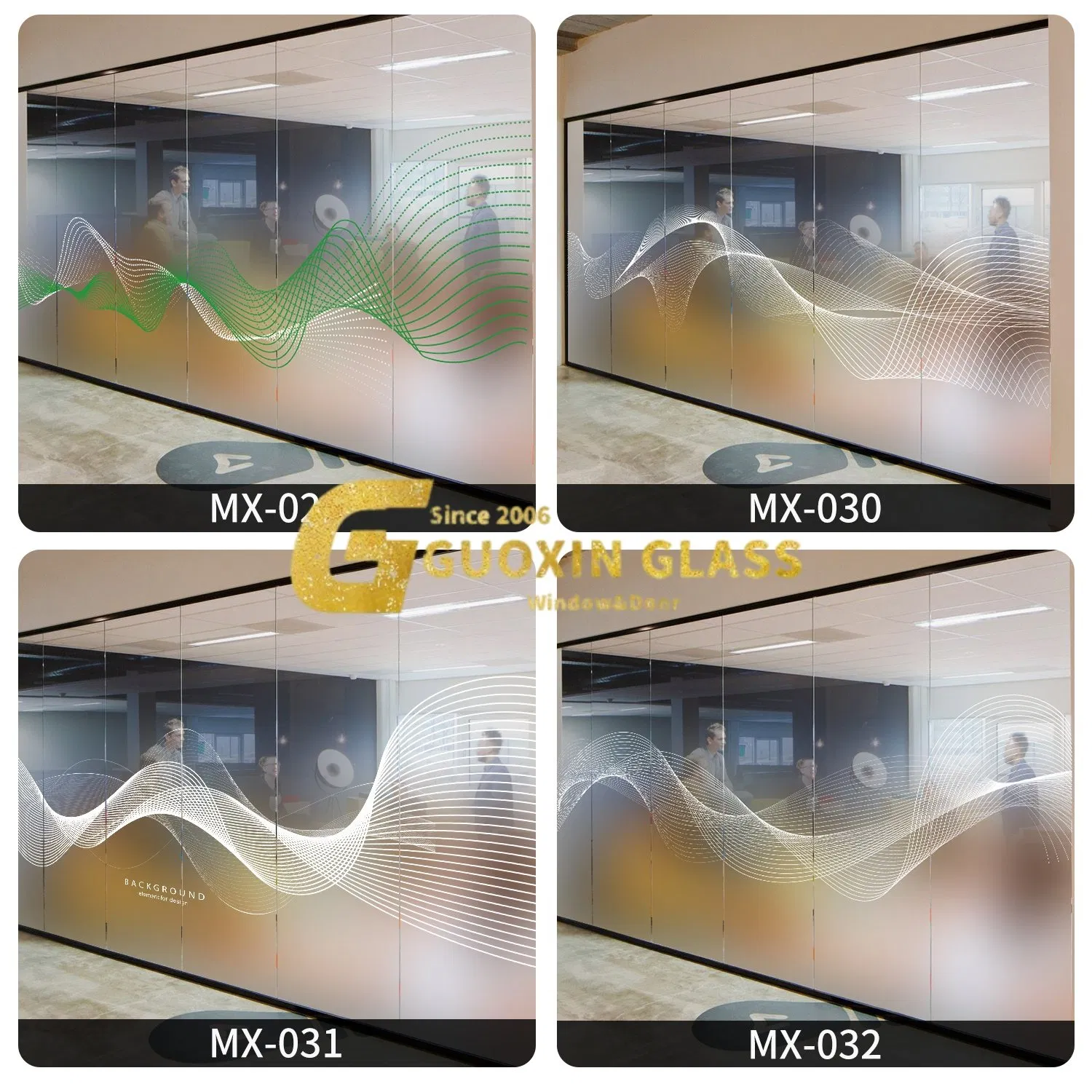 Waterproof Frosted Glass Wall Panels for Modern Workspaces