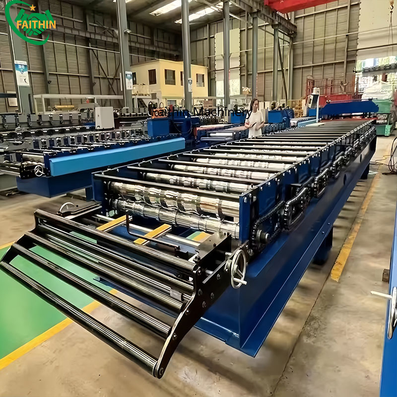 Steel Wall Corrugated Sheet Roll Forming Machine Tile Making Machinery
