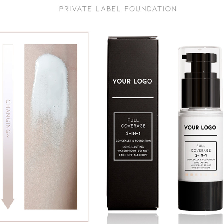 Custom Waterproof Face Brighten Skin Glowing and Whitening Foundation
