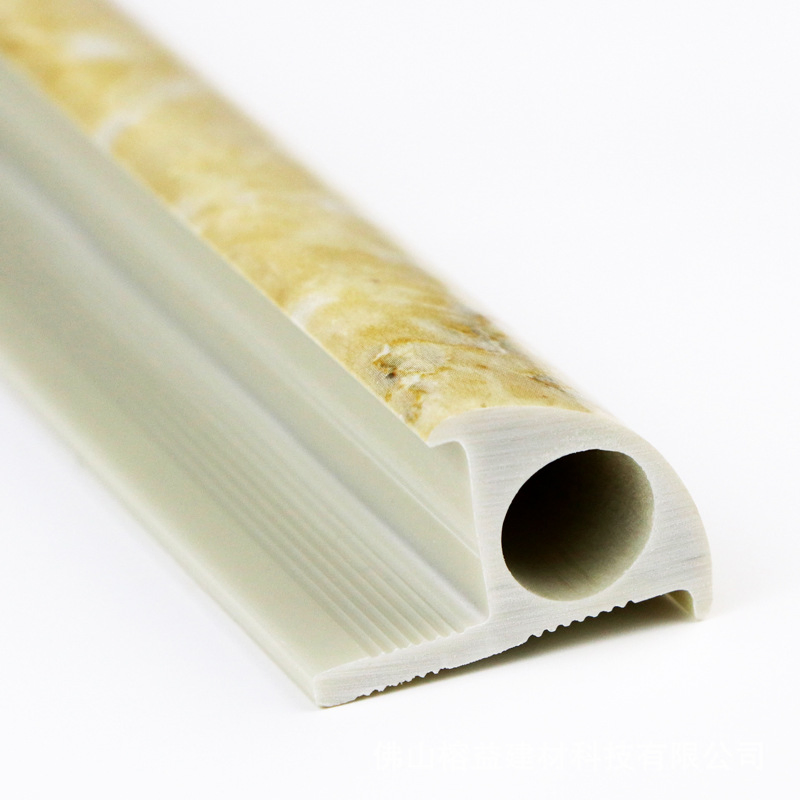 High Quality PVC Stone Sculpture Spc Tile Trim Wholesale Decorative Flexible Wall Cover Plastic Profiles