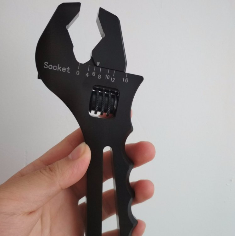 Universal Custom Racing An3-An16 Adjustable Aluminum an Fitting Wrench