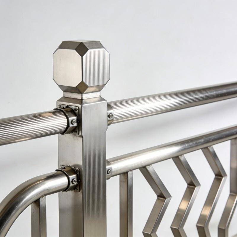Custom Stainless Steel Glass Railing for High-End Apartment Balcony Decoration