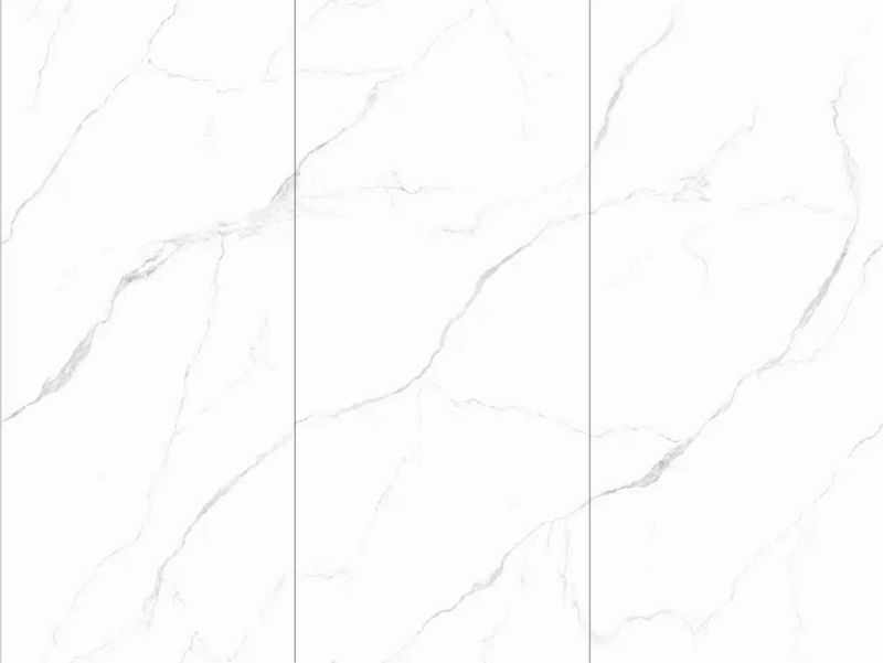 Premium Calacatta White Marble Sintered Stone Vanity Countertop
