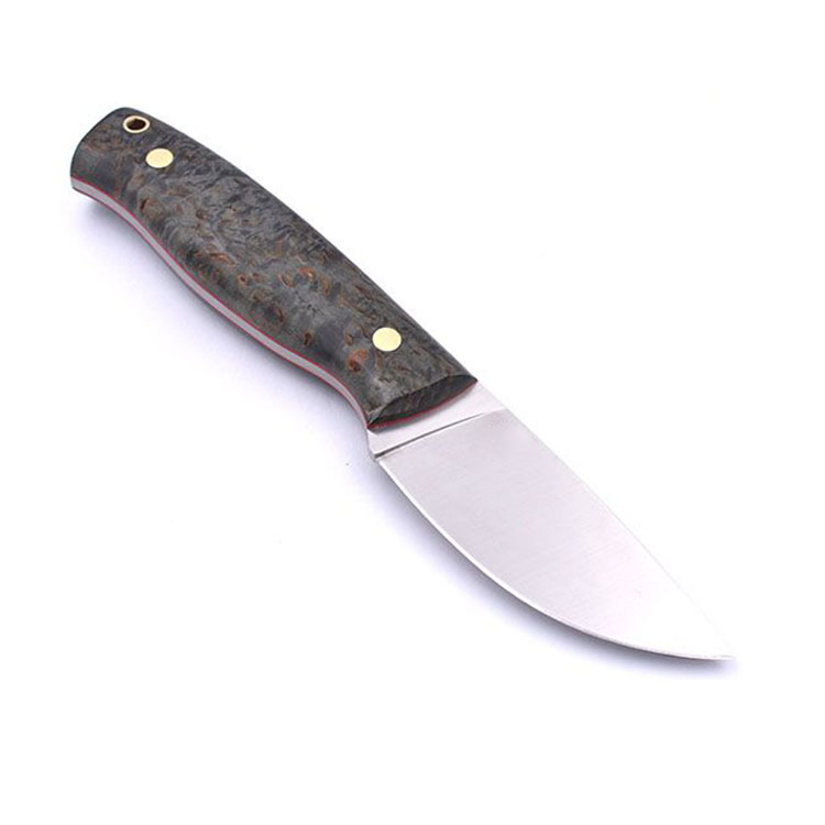 The Finland Puukko Knife with 3.1in Serrated Clip Point Blade and Wooden Handle for Outdoor Knives Tactical, Survival and EDC Knife