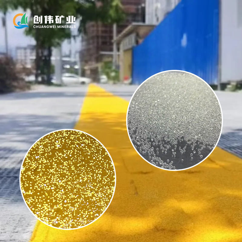 Sample Available Durable Pavement Marking Bead Enhanced Night Time Luminance Glass Beads for Roadmarking
