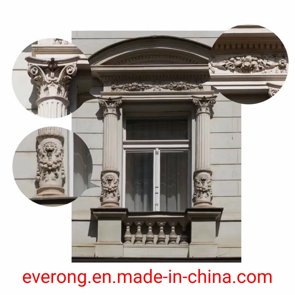 Natural Beige Yellow Sandstone Column for Architectural Building Project