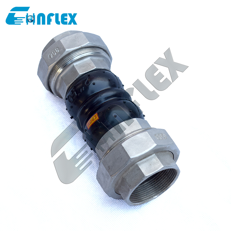 DN80 Stainless Steel Threaded Rubber Expansion Joint