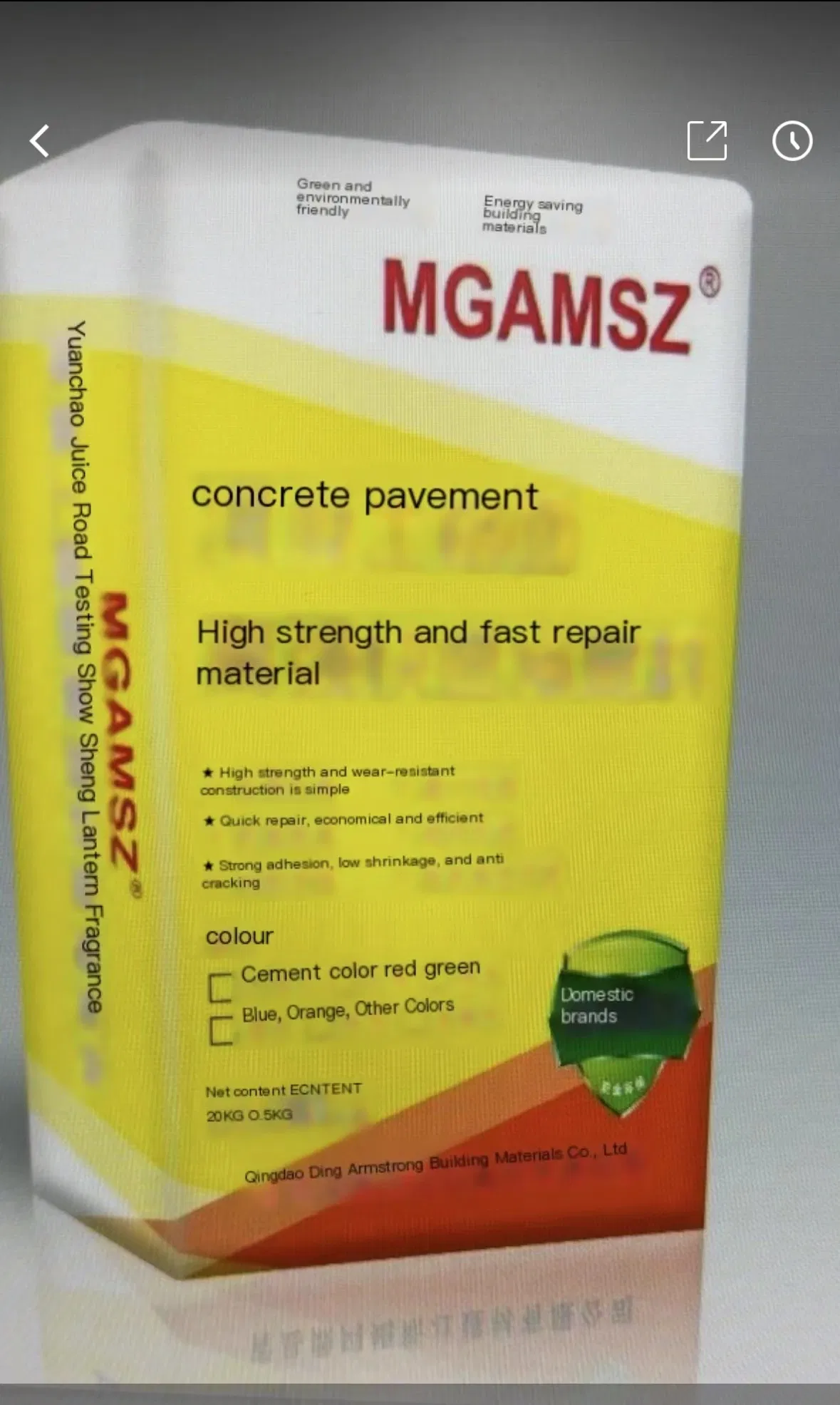 Versatile Rapid Repair Material for All Types of Pavements