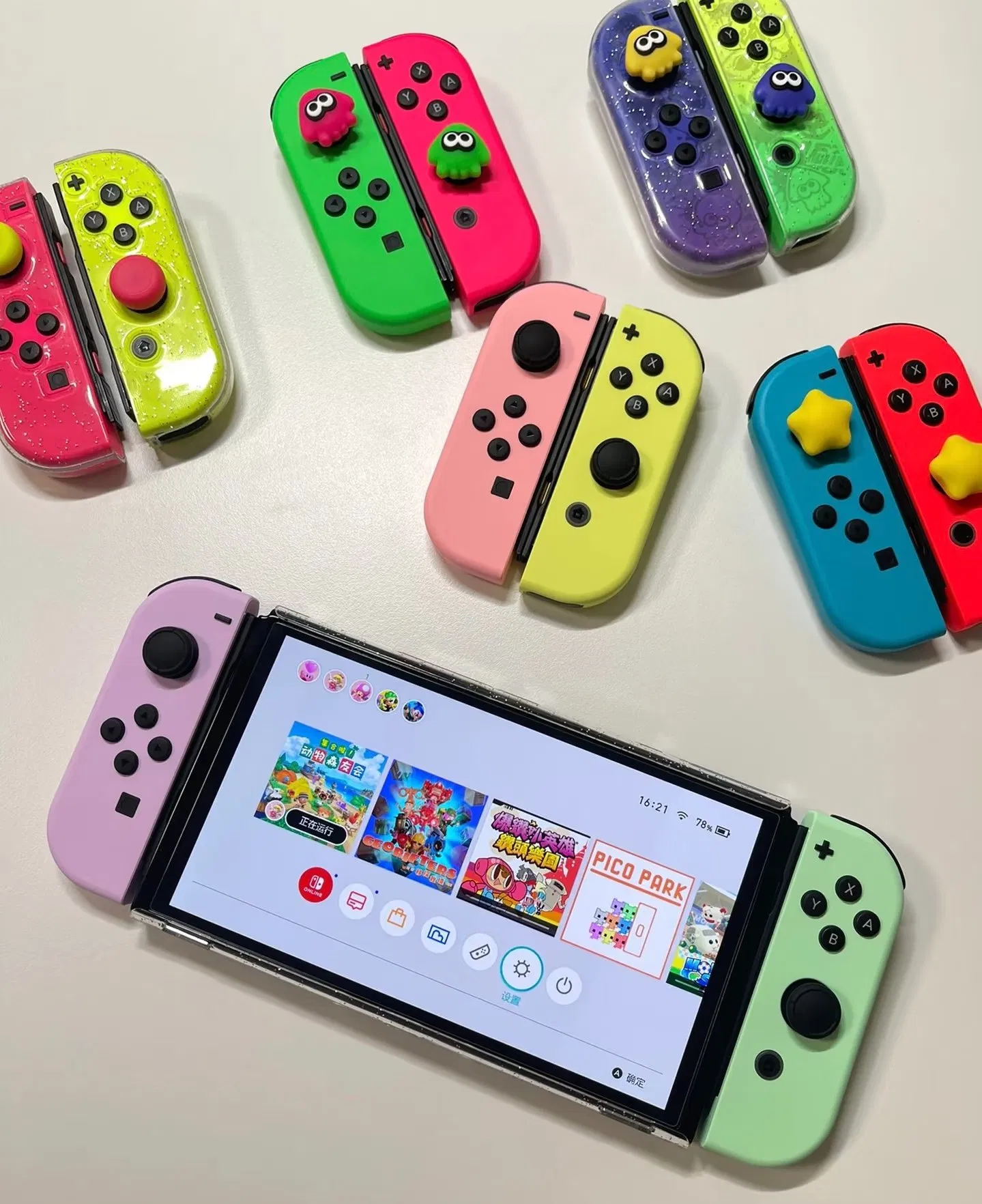 Оригинальный беспроводной джойстик Swit Joycon (левый и правый)