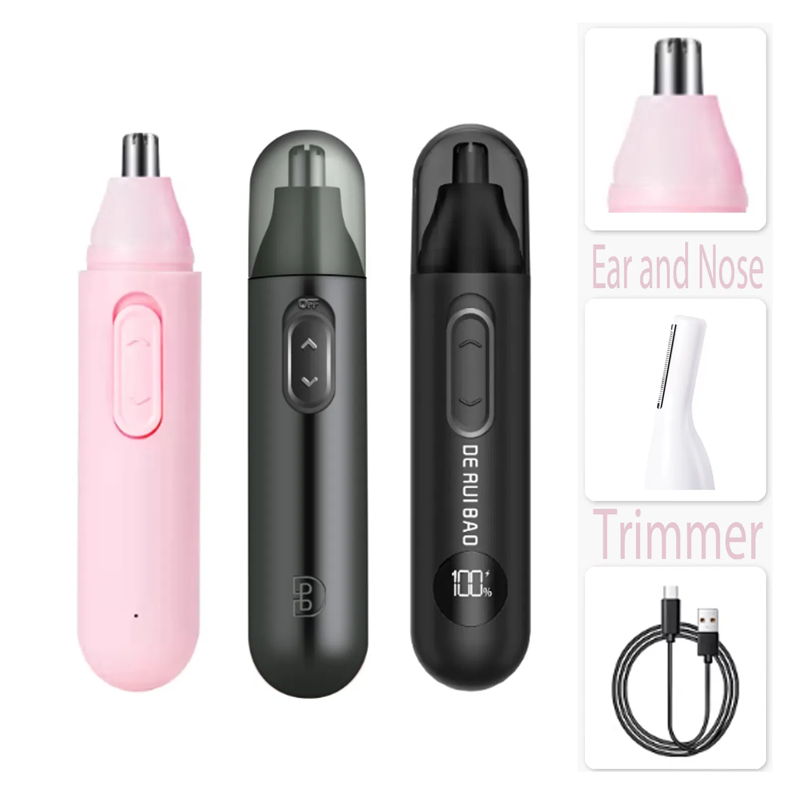 R-Type Arc Blade Skin-Friendly Electric Nose Hair Trimmer