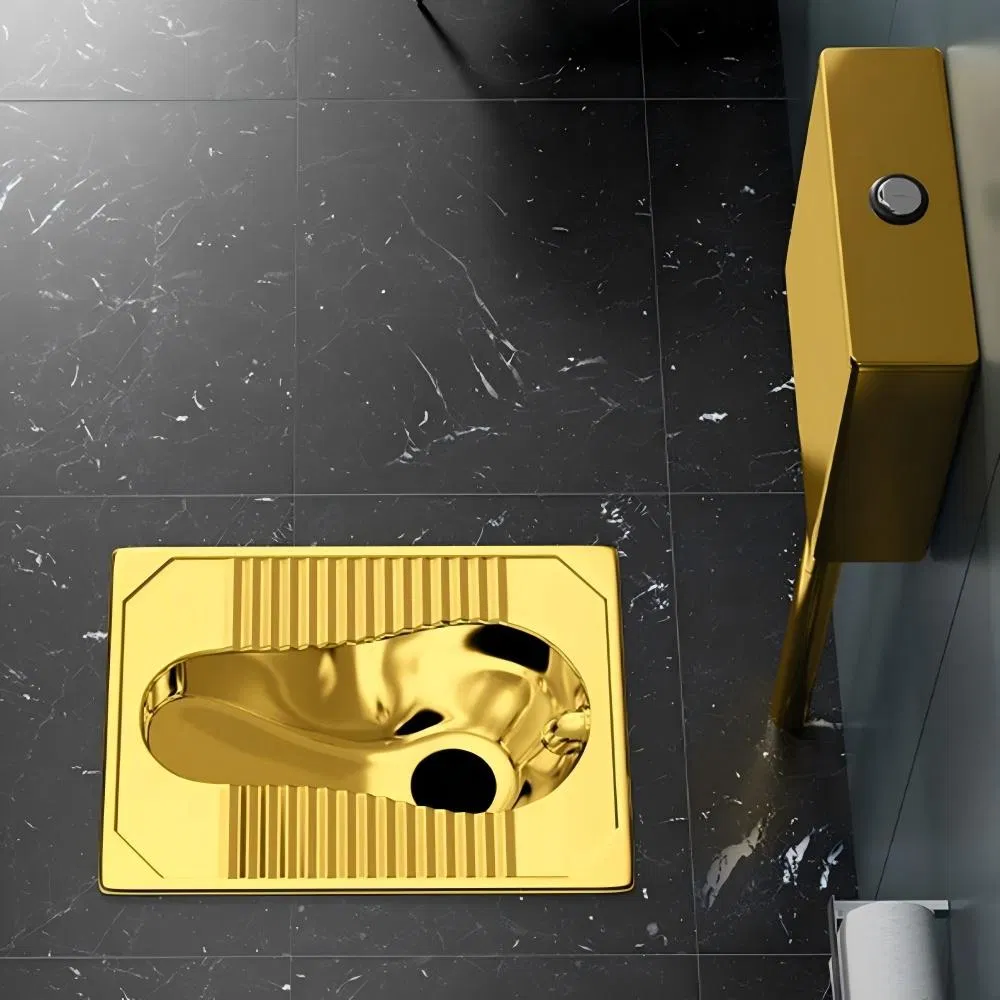 Hotel Prison Engineering Toilet Stainless Steel Squat Toilet 304 Squat Toilet