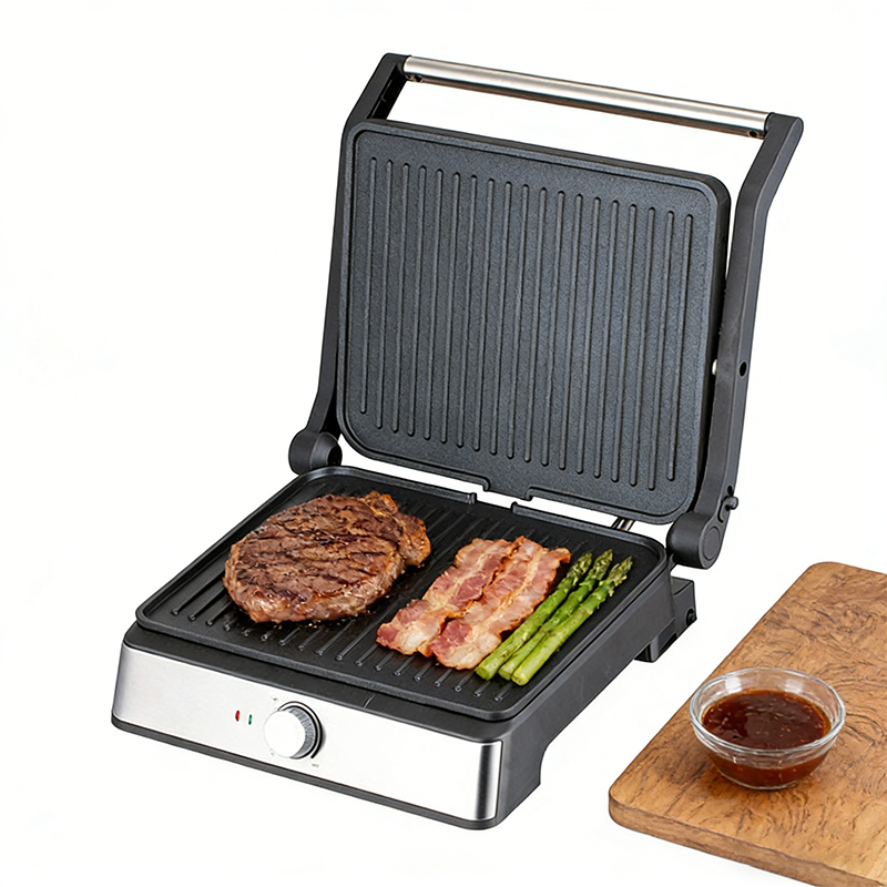 Portable Electric Contact Grill for Family Use